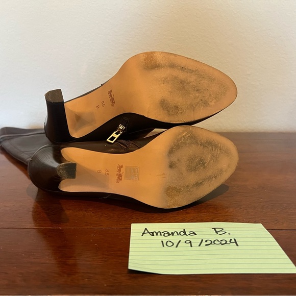 Coach Women’s Heeled Leather Boot, Size 8.5 - Picture 4 of 5